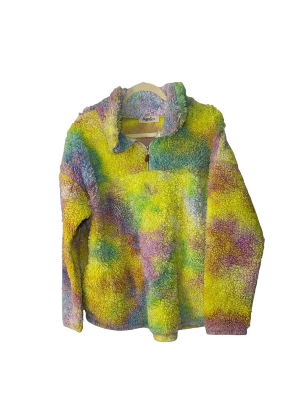 Haptics Colorful Tie Dye Fleece Pullover Size M